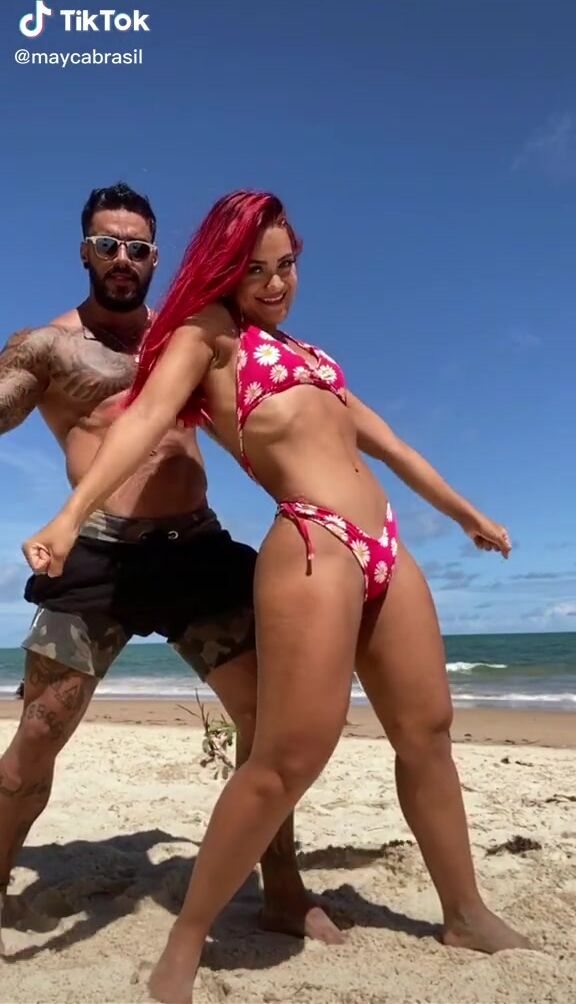 Fine Mayca Delduque In Sweet Floral Bikini At The Beach Sexyfilter