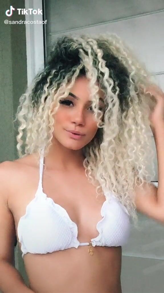 Attractive Sandra Costa Shows Cleavage In Bikini Top Sexyfilter