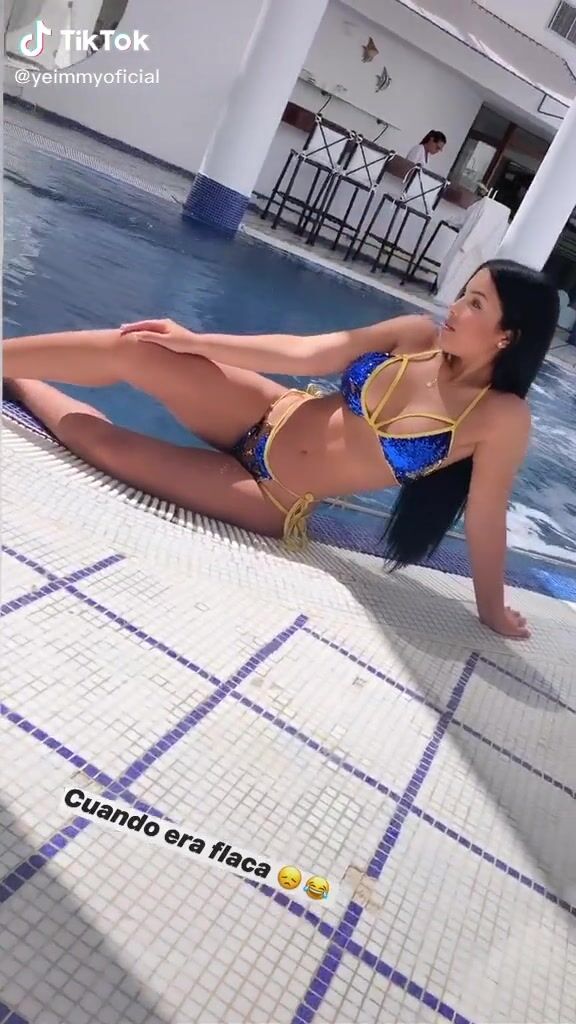 Sexy Yeimmy In Blue Bikini At The Pool Sexyfilter