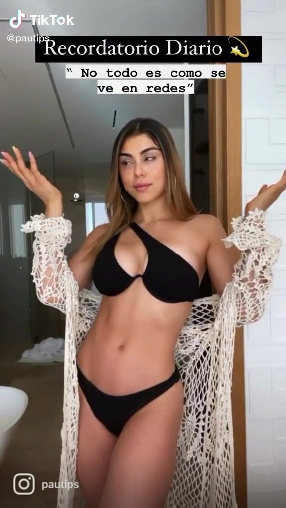 Sexy Paula Galindo In Black Bikini Sexyfilter