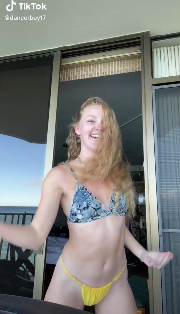 Sexy Bailey Mcmanus In Snake Print Bikini Top Sexyfilter