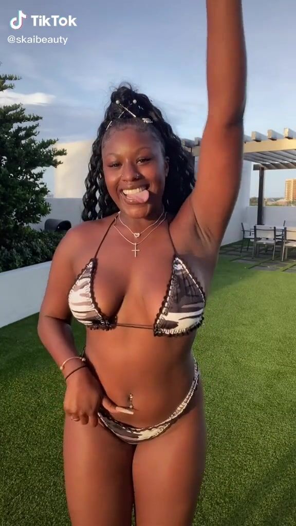 Skaibeauty Looks Sexy In Bikini And Bouncing Tits Sexyfilter