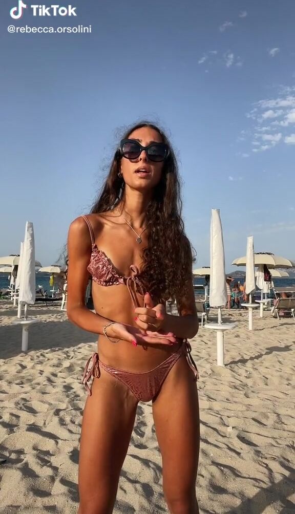 Beautiful Rebecca Orsolini In Sexy Bikini At The Beach Sexyfilter