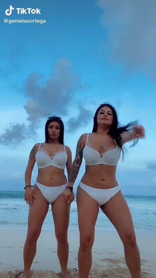 Breathtaking Gemelas Ortega In White Bikini At The Beach Sexyfilter