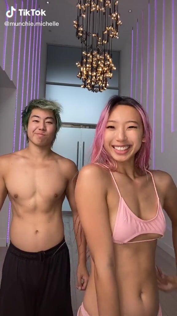 Sexy Michelle Chin In Pink Bikini Top Sexyfilter