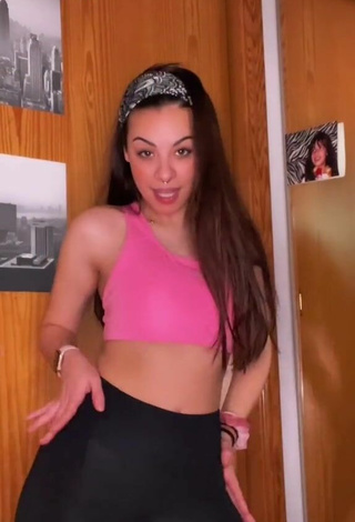 Sexy Aida Martorell in Pink Sport Bra