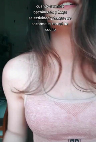 1. Hot Alba Castello in Crop Top and Bouncing Tits without Bra