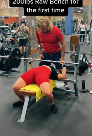 3. Sweet Alexandria Knight Shows Butt while doing Sports Exercises