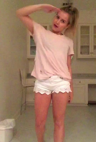 Hot Abigail Barlow in White Shorts