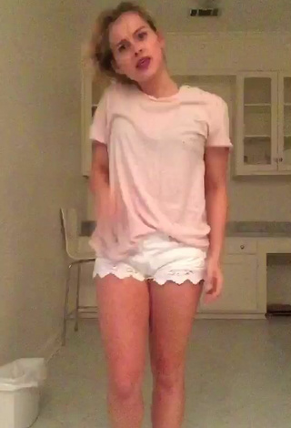 4. Hot Abigail Barlow in White Shorts