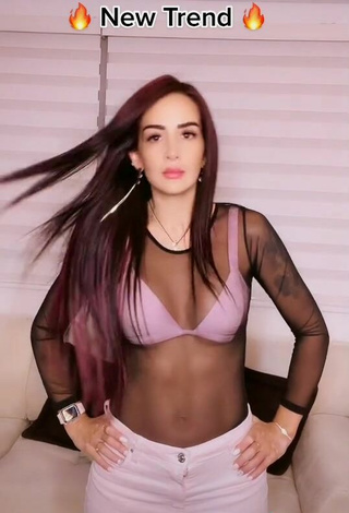 4. Sexy Adriana Valcárcel in Pink Bra