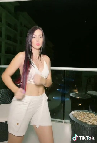 3. Sexy Adriana Valcárcel in White Crop Top