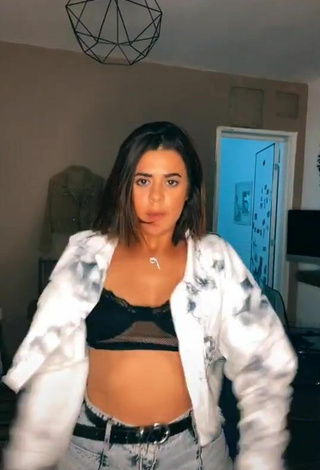3. Beautiful Angel Baranes in Sexy Black Crop Top and Bouncing Boobs