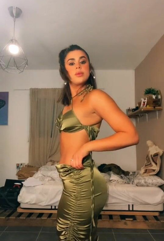 Sexy Angel Baranes in Olive Hot Top