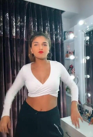4. Sexy Ashi Khanna in White Crop Top
