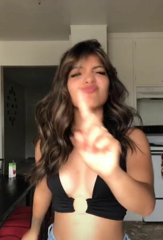 4. Hot Ashley Valdez in Black Hot Top and Bouncing Boobs