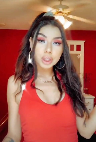 4. Sexy Nathalie Gisselle in Red Crop Top
