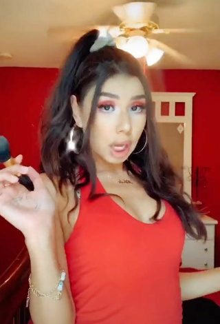 5. Sexy Nathalie Gisselle in Red Crop Top