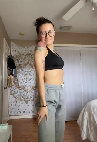 2. Sexy Athyna Nicole in Black Sport Bra