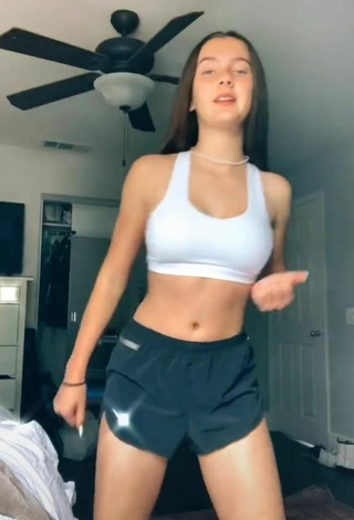 3. Sexy Ava Clark in Black Sport Shorts