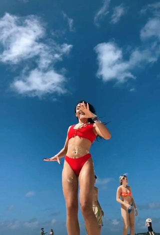 Beautiful Avani Gregg Shows Legs at the Beach