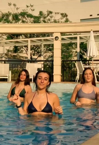 4. Hot Bia Herrero in Black Bikini Top at the Pool