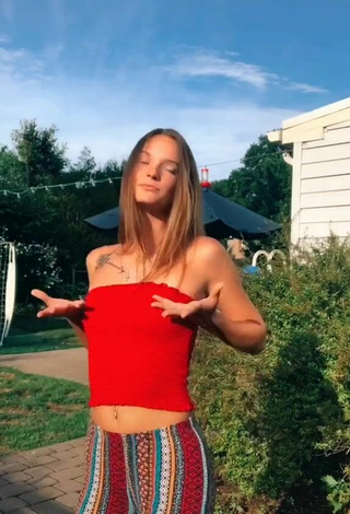 5. Hot Bri Powell in Red Tube Top
