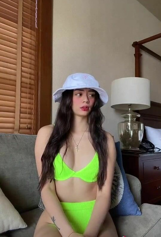 4. Cute Camille Trinidad in Lime Green Bikini