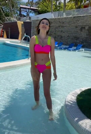 Cute Luisa María Restrepo in Bikini at the Swimming Pool
