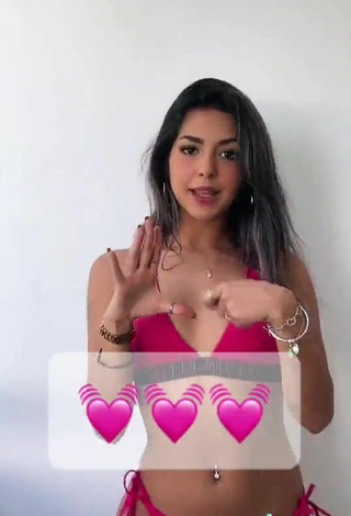 3. Beautiful Adriana Carballo in Sexy Pink Bikini