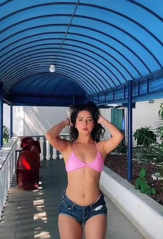 4. Cute Adriana Carballo in Pink Bikini at the Pool