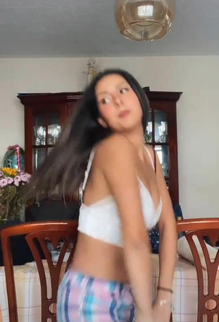 Sexy Adriana Carballo in White Crop Top