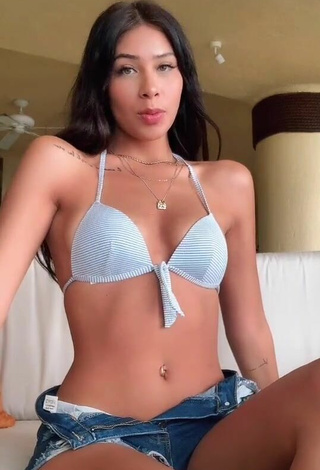 2. Sweetie Alexia García in White Bikini Top