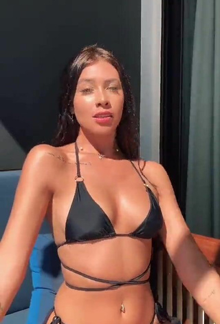 Alexia García Looks Amazing in Black Bikini