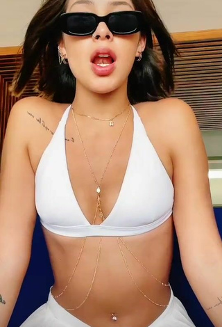 4. Sensual Alexia García in White Bikini