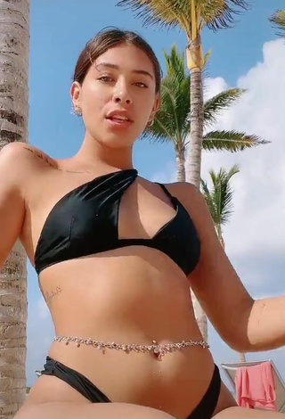3. Fine Alexia García in Sweet Black Bikini at the Beach