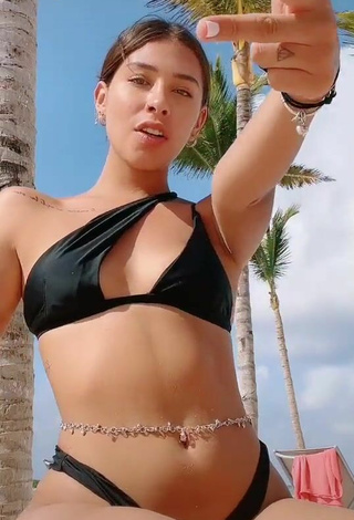 4. Fine Alexia García in Sweet Black Bikini at the Beach