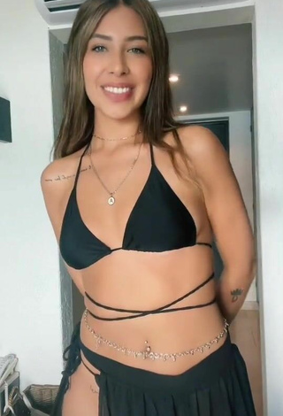 2. Erotic Alexia García in Black Bikini