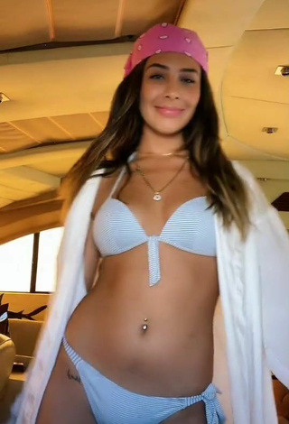 Beautiful Alexia García in Sexy Grey Bikini