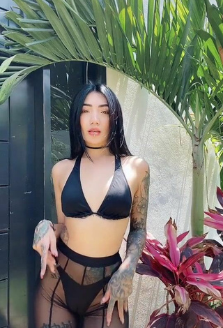 2. Sexy Nicole Amado in Black Bikini
