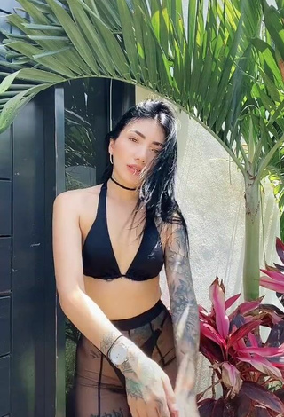 4. Sexy Nicole Amado in Black Bikini