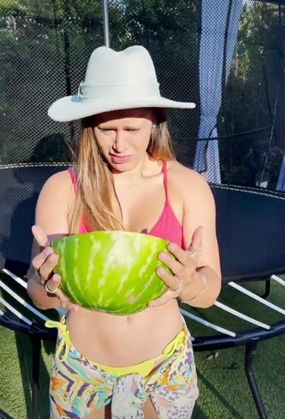 3. Sexy Andrea Espada in Pink Bikini Top