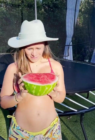 4. Sexy Andrea Espada in Pink Bikini Top