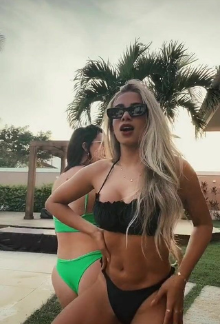 3. Hot Larissa de Macedo Machado in Black Bikini