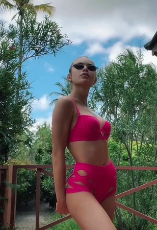 3. Beautiful Anya Ischuk Shows Cleavage in Sexy Firefly Rose Bikini