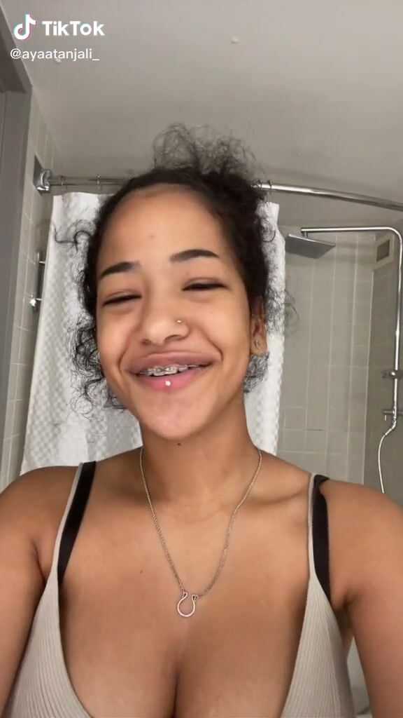 Sexy Aya Tanjali in Black Crop Top | sexyfilter.com