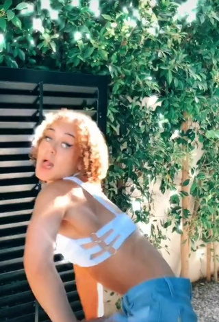 4. Beautiful Devyn Winkler in Sexy White Bikini Top