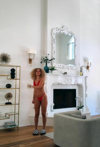 3. Elegant Devyn Winkler in Red Bikini