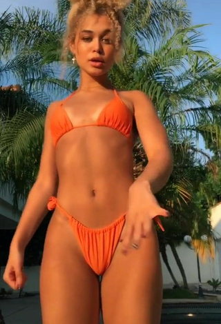 4. Lovely Devyn Winkler in Orange Bikini