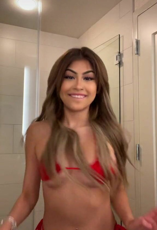 Sexy Desiree Montoya in Red Bikini